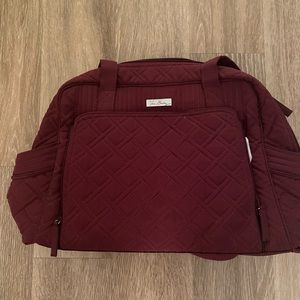 Vera Bradley Diaper Bag Maroon Like New